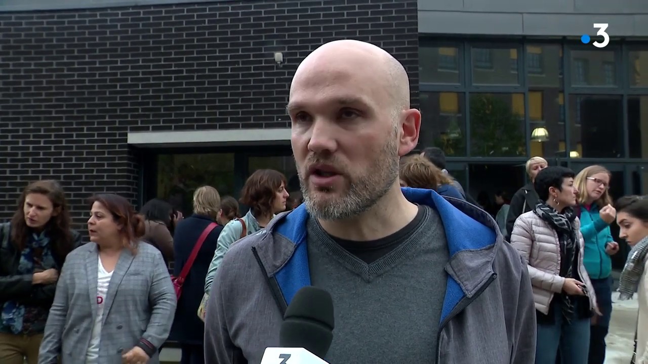 Le personnel du collège F. Léger de Petit-Quevilly exerce son droit de retrait