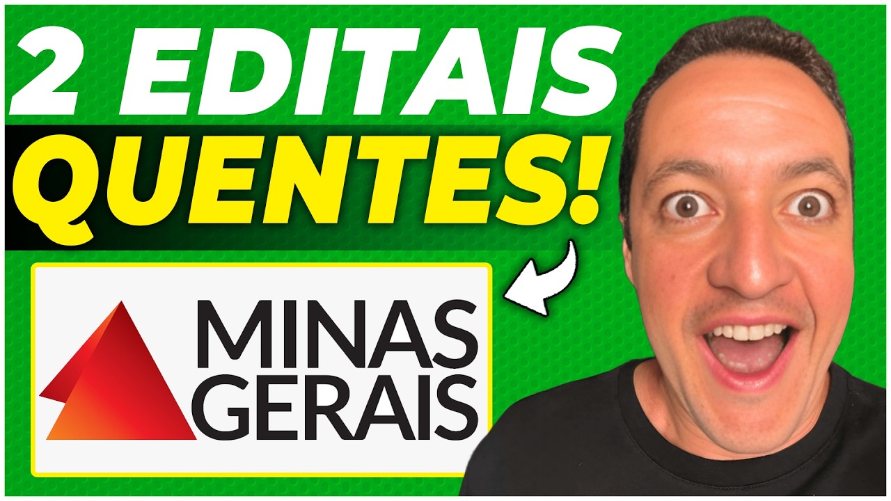 Concursos MG: Veja os 8 EDITAIS previstos para 2026 (2 estão QUENTES)