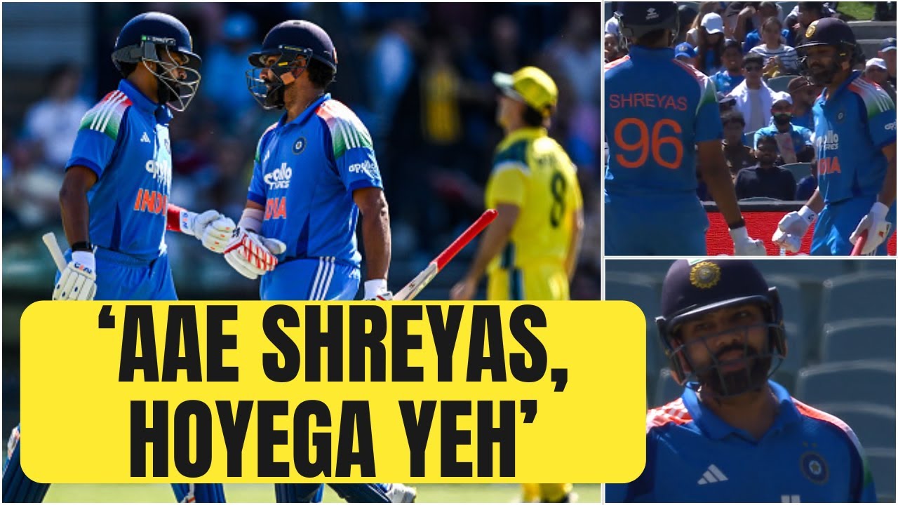 Caught on stump mic:  Rohit Sharma&rsquo;s hilarious chat with Shreyas Iyer during Adelaide ODI