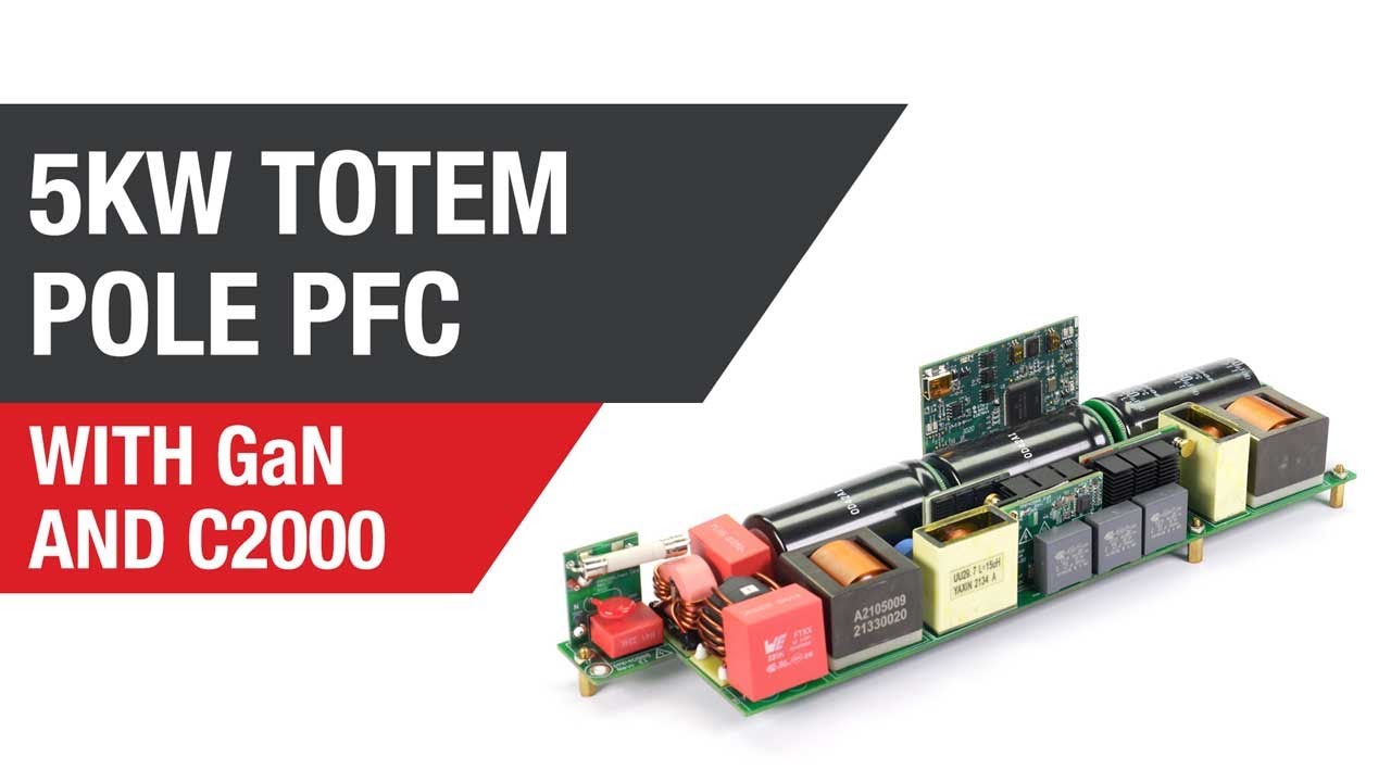 5-kW Totem Pole PFC with GaN and C2000