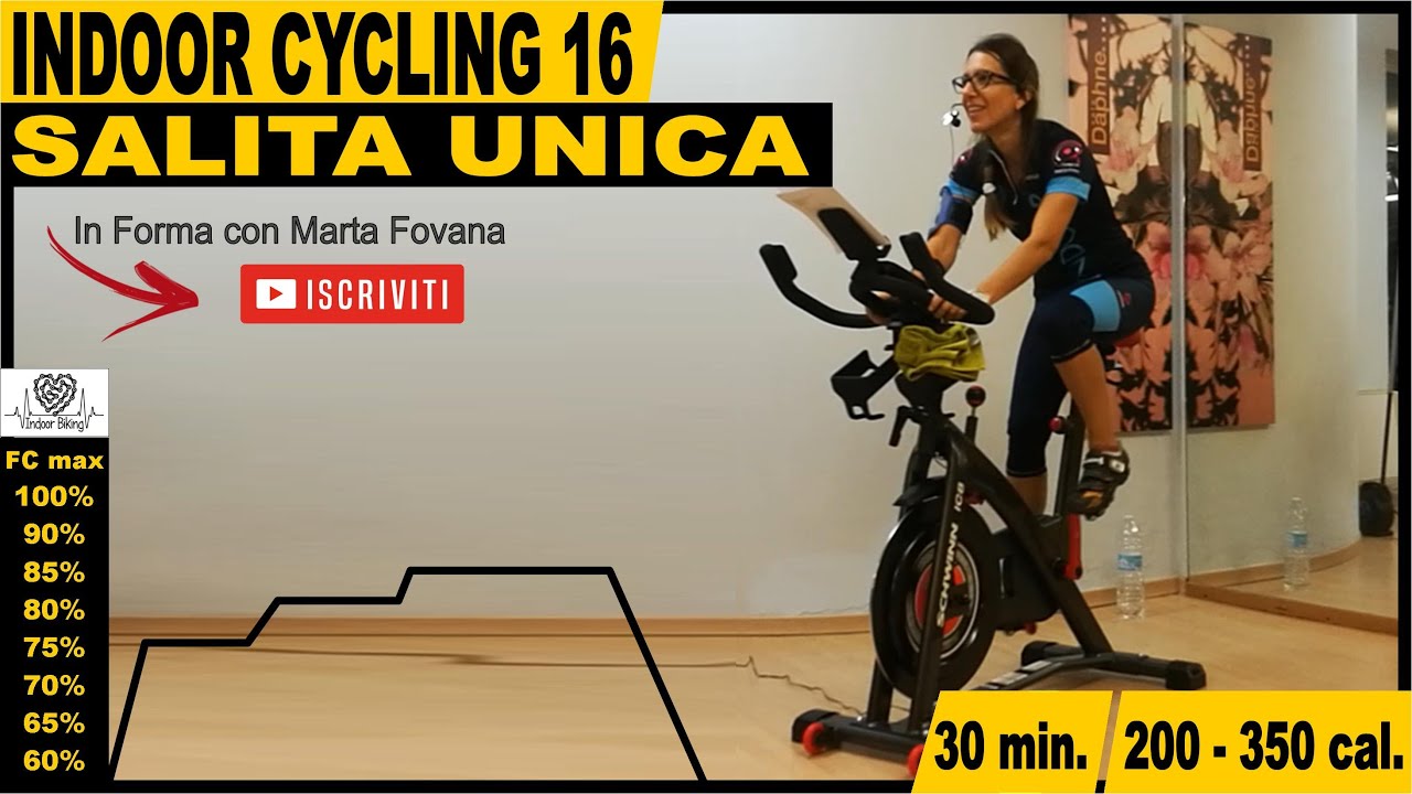 Indoor Cycling Workout - Salita Unica  -  Lezione Completa Spinning ITALIANO - 30 minuti 16