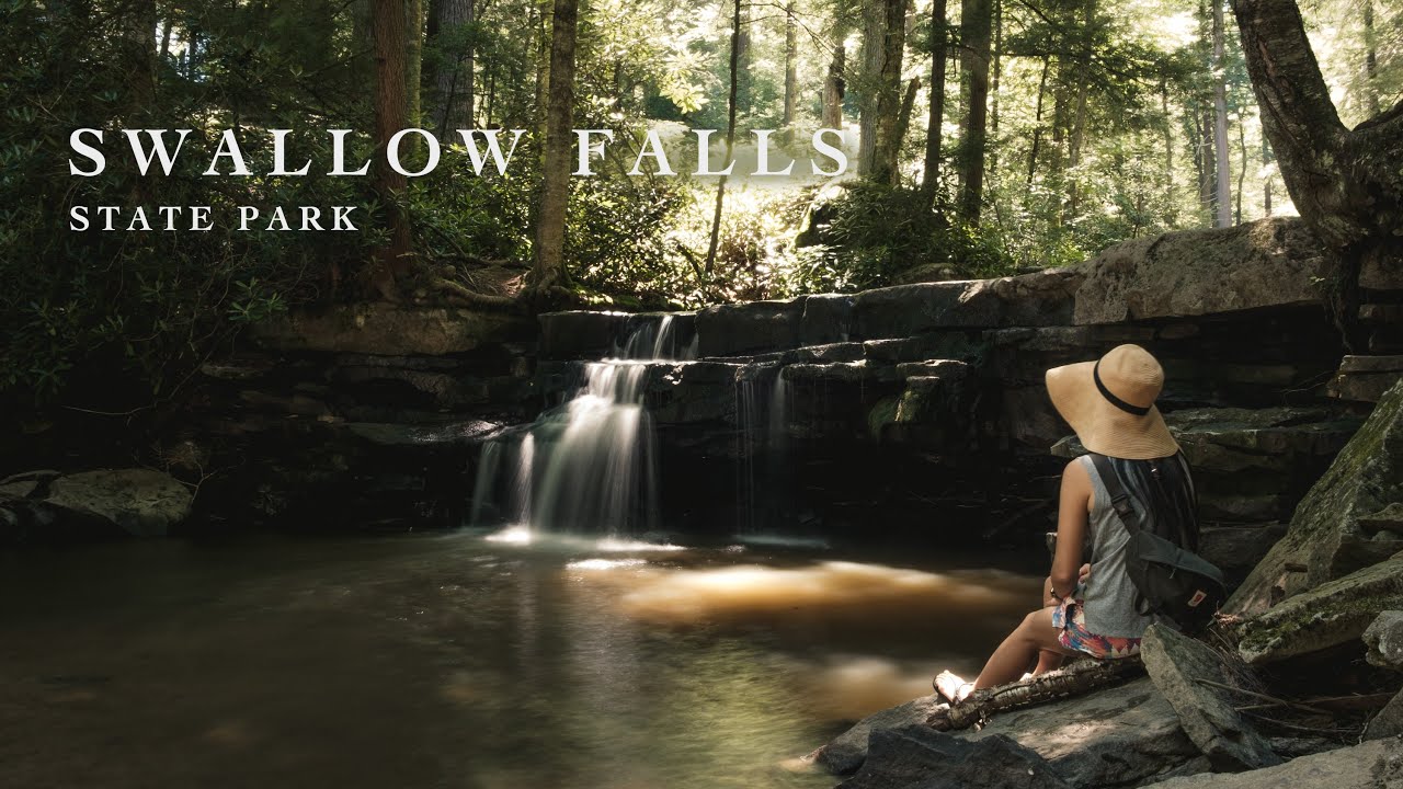 Camping in Swallow Falls State Park, MD