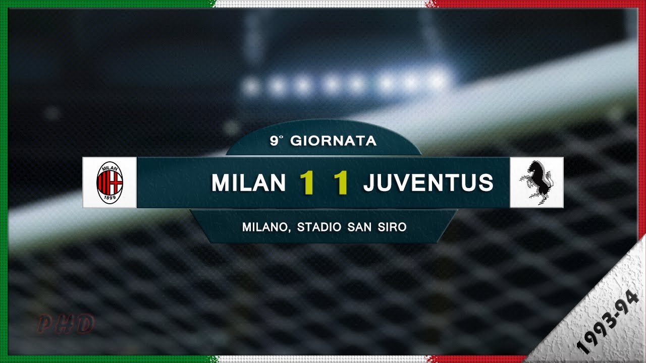 Serie A 1993-94, g09, AC Milan - Juventus