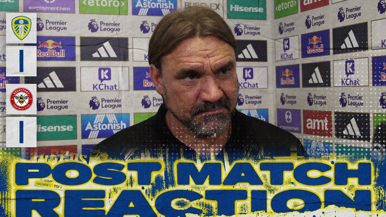 &ldquo;We changed base formation twice&rdquo;  | Daniel Farke reaction | Leeds United 1-1 Brentford