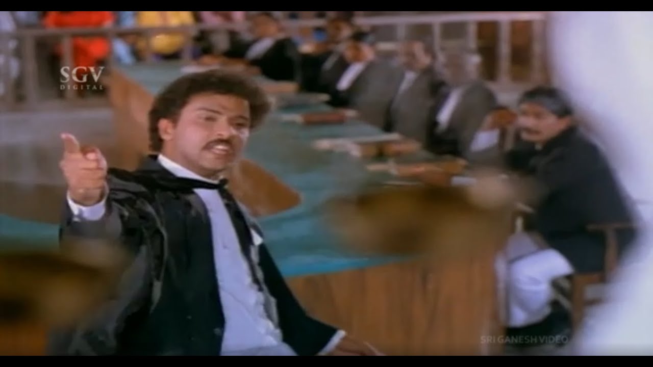 Ravichandran Brilliant Argument In Court | Yuddha Kanda Kannada Movie Scene