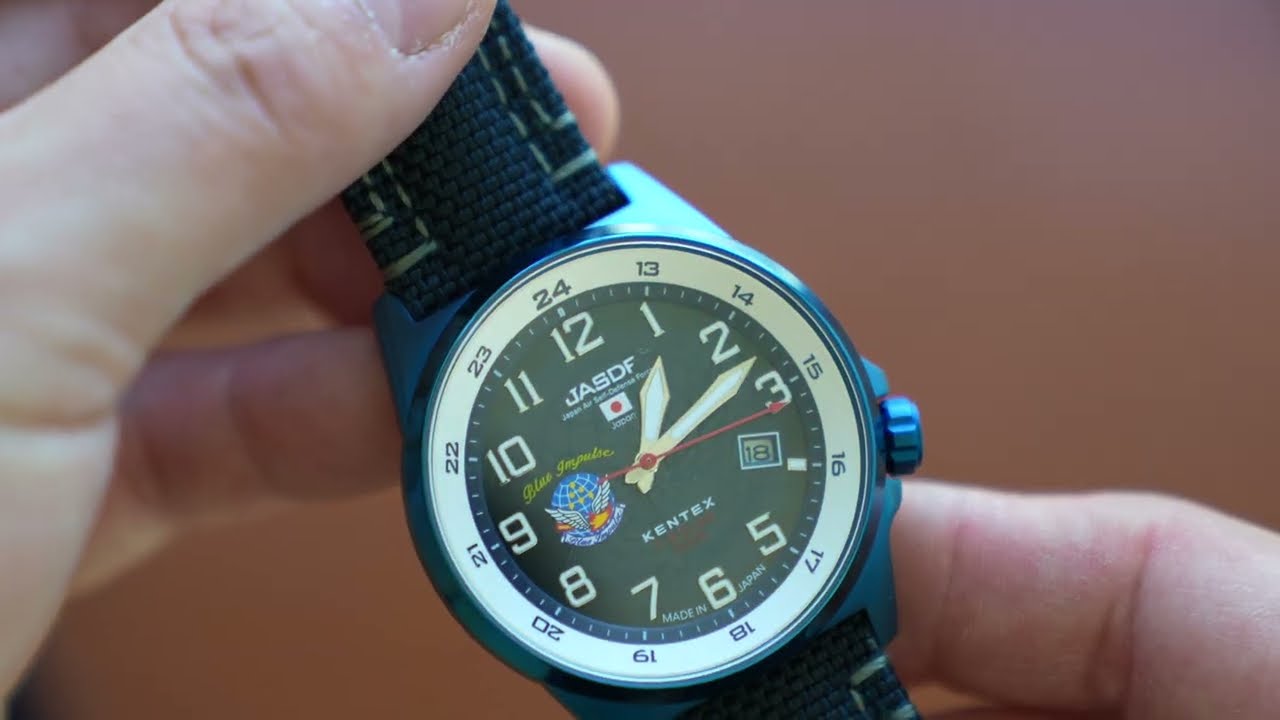 NEW 2024 KENTEX JAPAN AIR SELF-DEFENSE FORCE BLUE IMPULSE SOLAR WATCH UNBOXING
