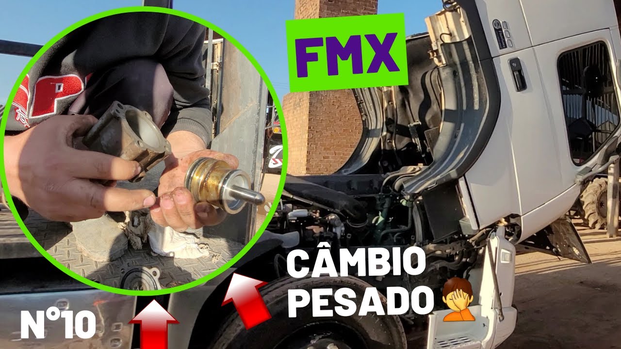 VOLVO FMX OU FH COM CAMBIO PESADO !! RUIM DE SAIR A MARCHA VAZANDO AR COMO RESOLVER