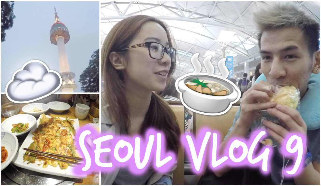 Seoul ✈ Korea VLOG #9 Last day in Korea! Namsan tower, hangovers, bibimbap