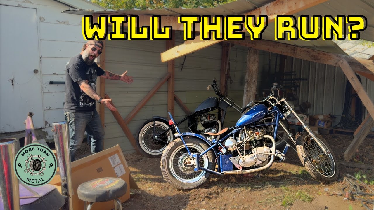 Rescuing 2 Triumph Choppers After 10 Years in a Shed | Will They Run?