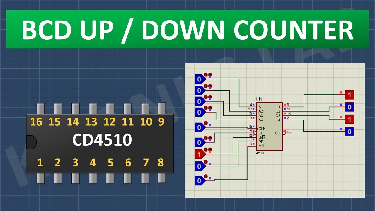 What is CD4510 IC | How CD4510  IC Works