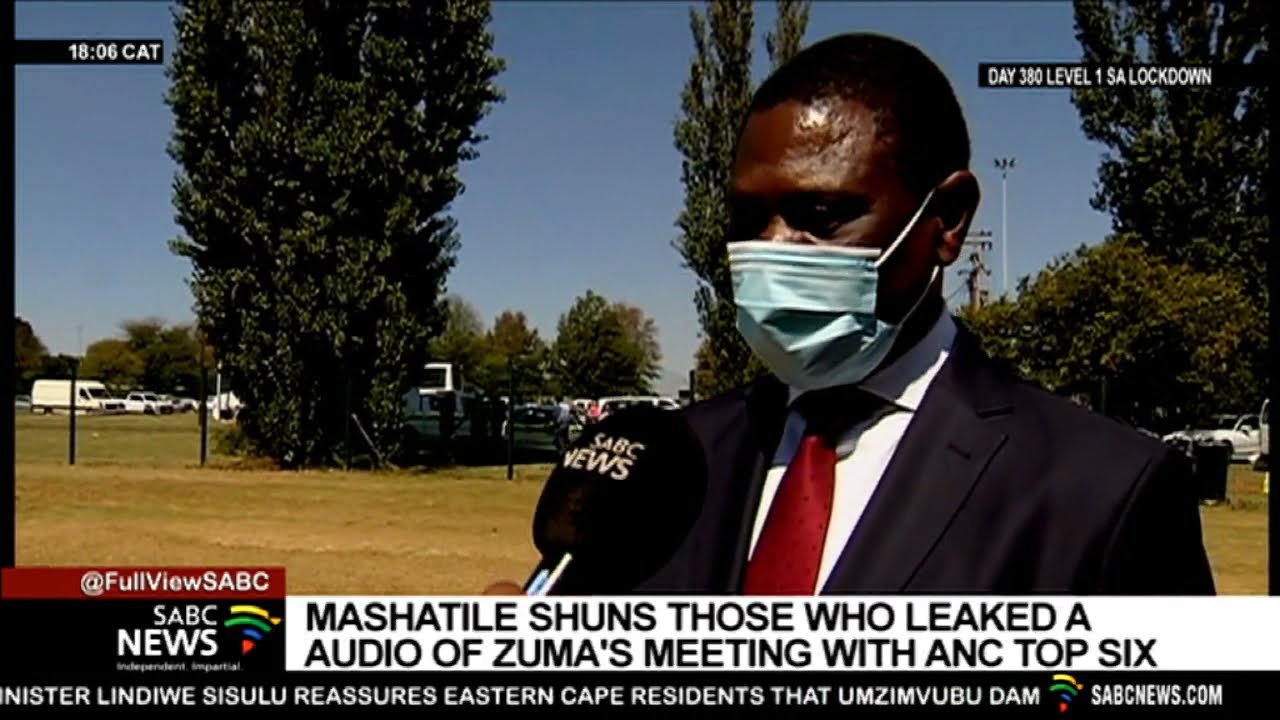 Mashatile described as 'ill-disciplined' those who released ANC recording of Zuma, Top Six