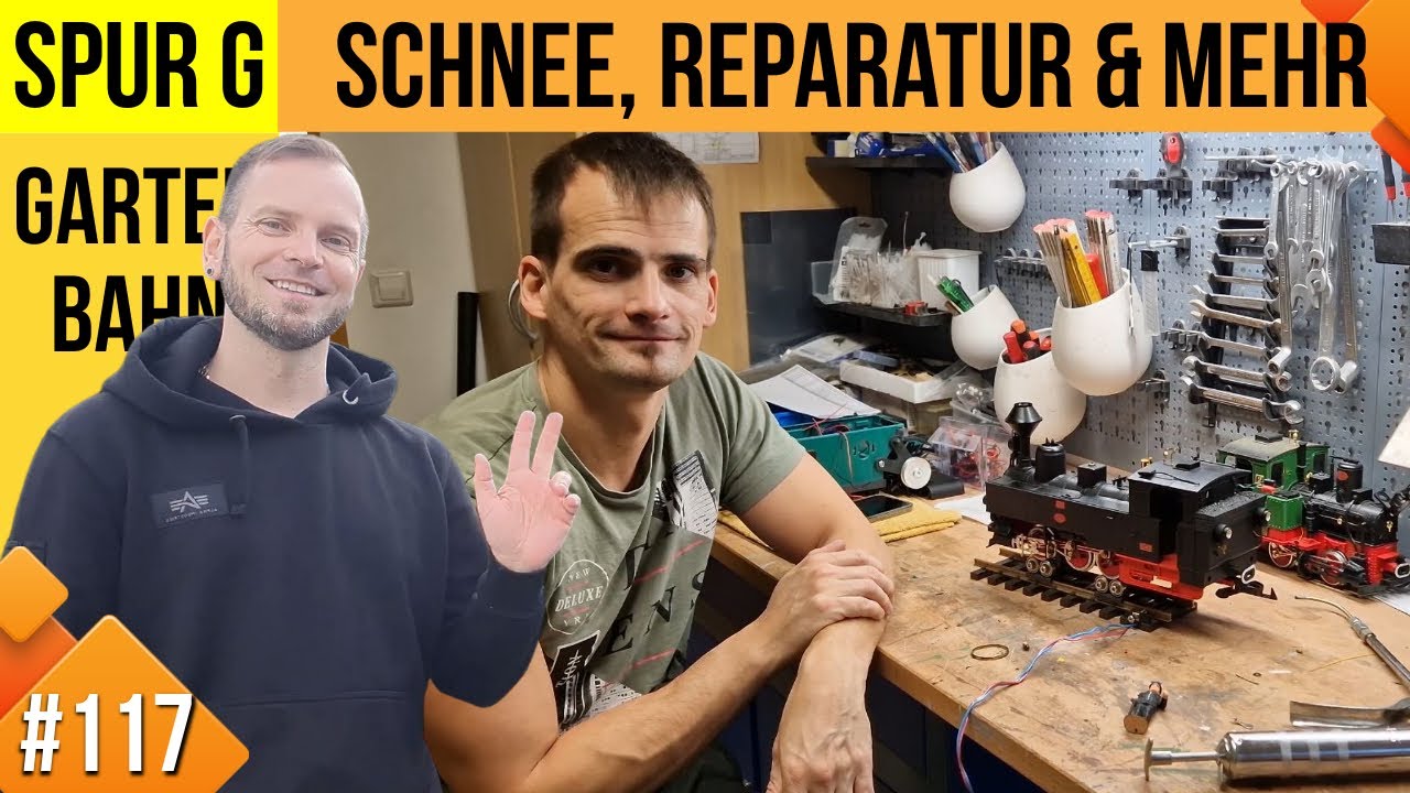 Unsere LGB Gartenbahn #117, Schneefräse, Reparatur und mehr