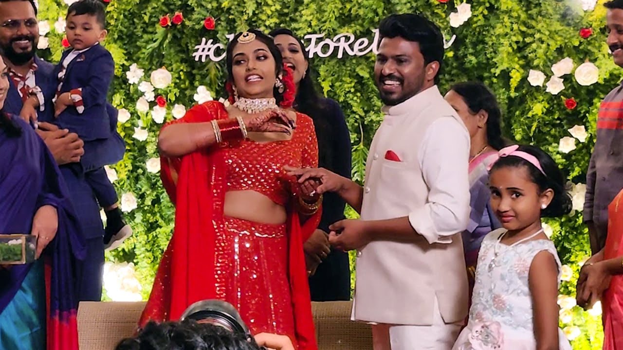 Rebecca Santhosh Engagement | Actress Rebecca Santhosh and Sreejith Vijayan wedding Engagement