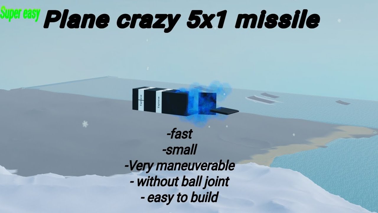 Plane crazy 5x1 small missile tutorial