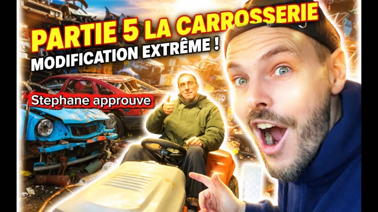 Franken-tracteur  -partie 5 /carrosserie et siège de karting sur un tracteur 
