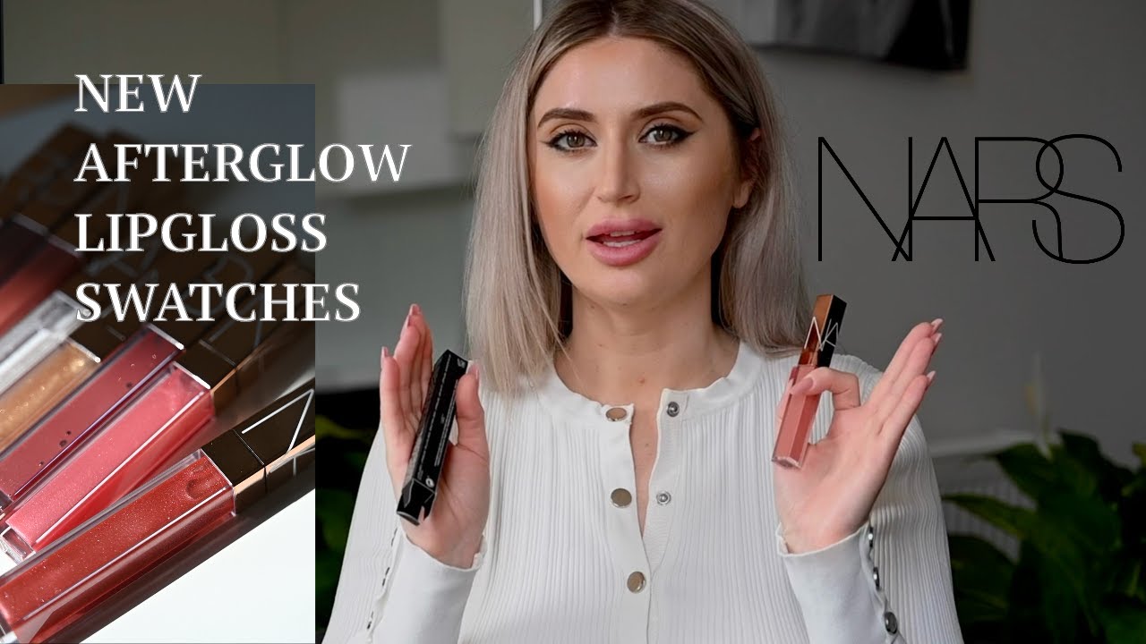 NARS AFTERGLOW LIP SHINE GLOSS SWATCHES || VALENTINA FANU
