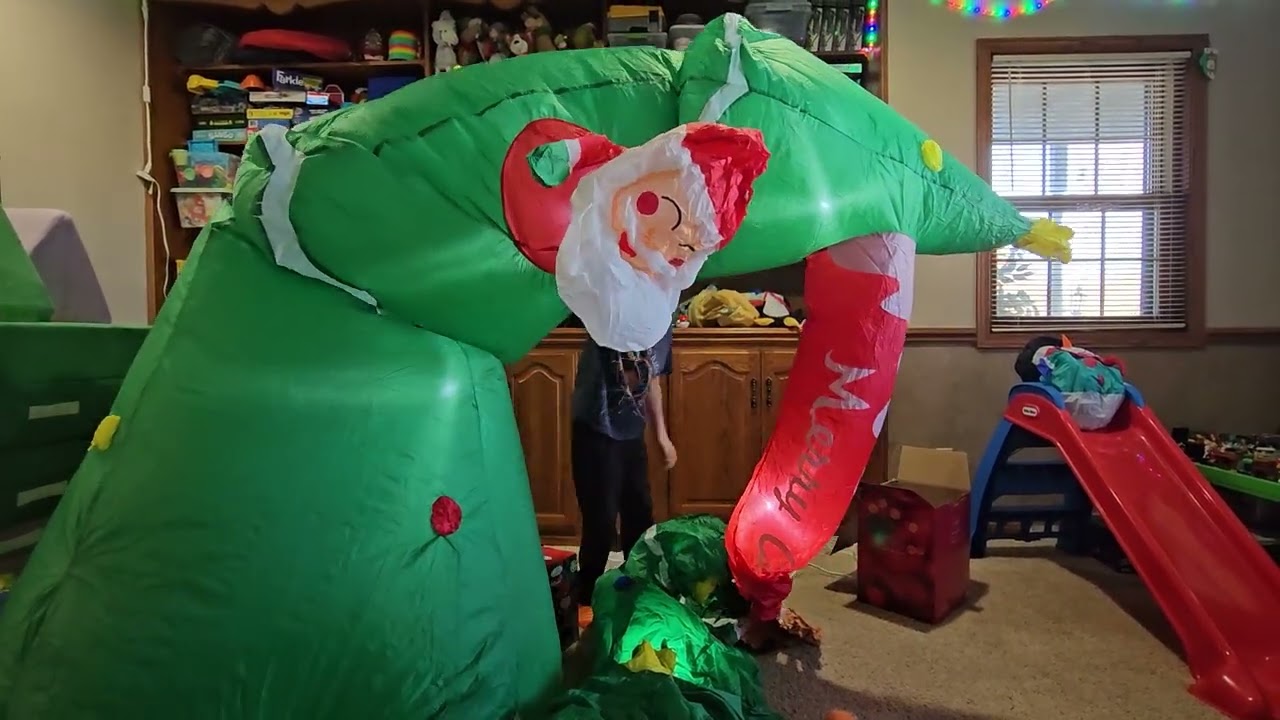 christmas arch inflatable unboxing