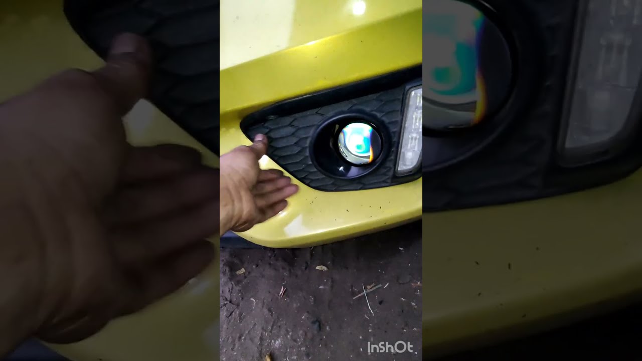pasang foglamp biled di  honda jazz gk5