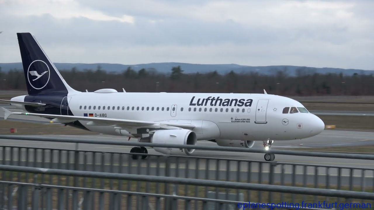Planespotting - Frankfurt International Airport - Arrival Runway 25R - 12.02.24 - 8:00 am to 9:00 am