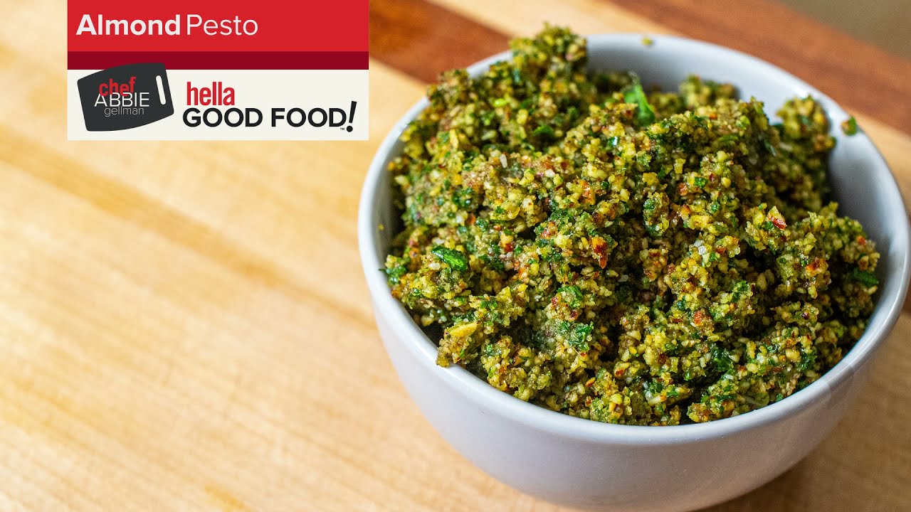 EASY & QUICK Almond Pesto (Vegan - Dairy Free)