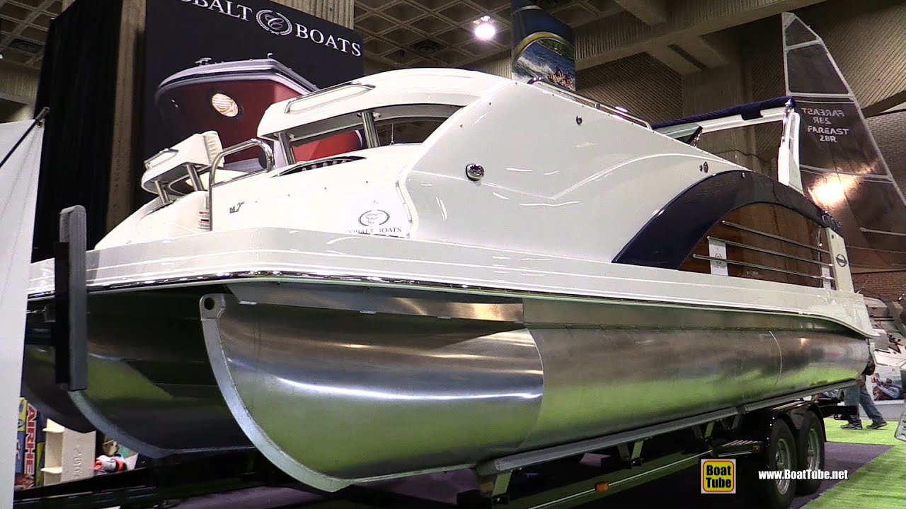 2016 Marker One M27 Pontoon Boat - Walkaround - 2016 Montreal Boat Show