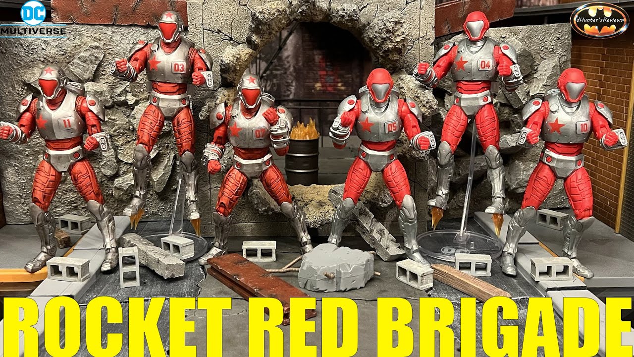 McFarlane DC Multiverse Rocket Red Brigade Regular & Platinum ARMY BUILDER Action Figure Review