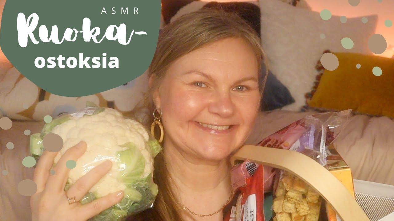 ASMR SUOMI💙Ruokakauppa-ostosten esittelyä🌮🥦