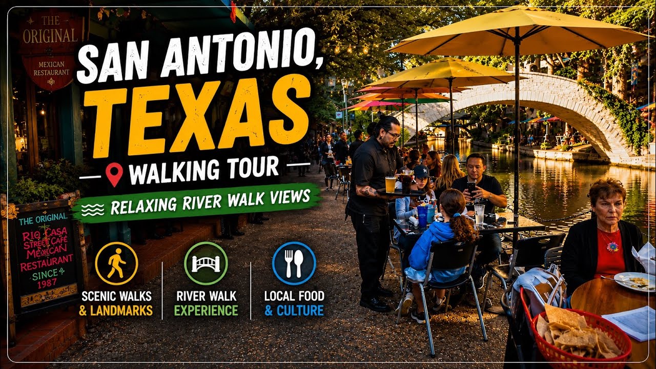 San Antonio, Texas Walking Tour | Relaxing River Walk Views