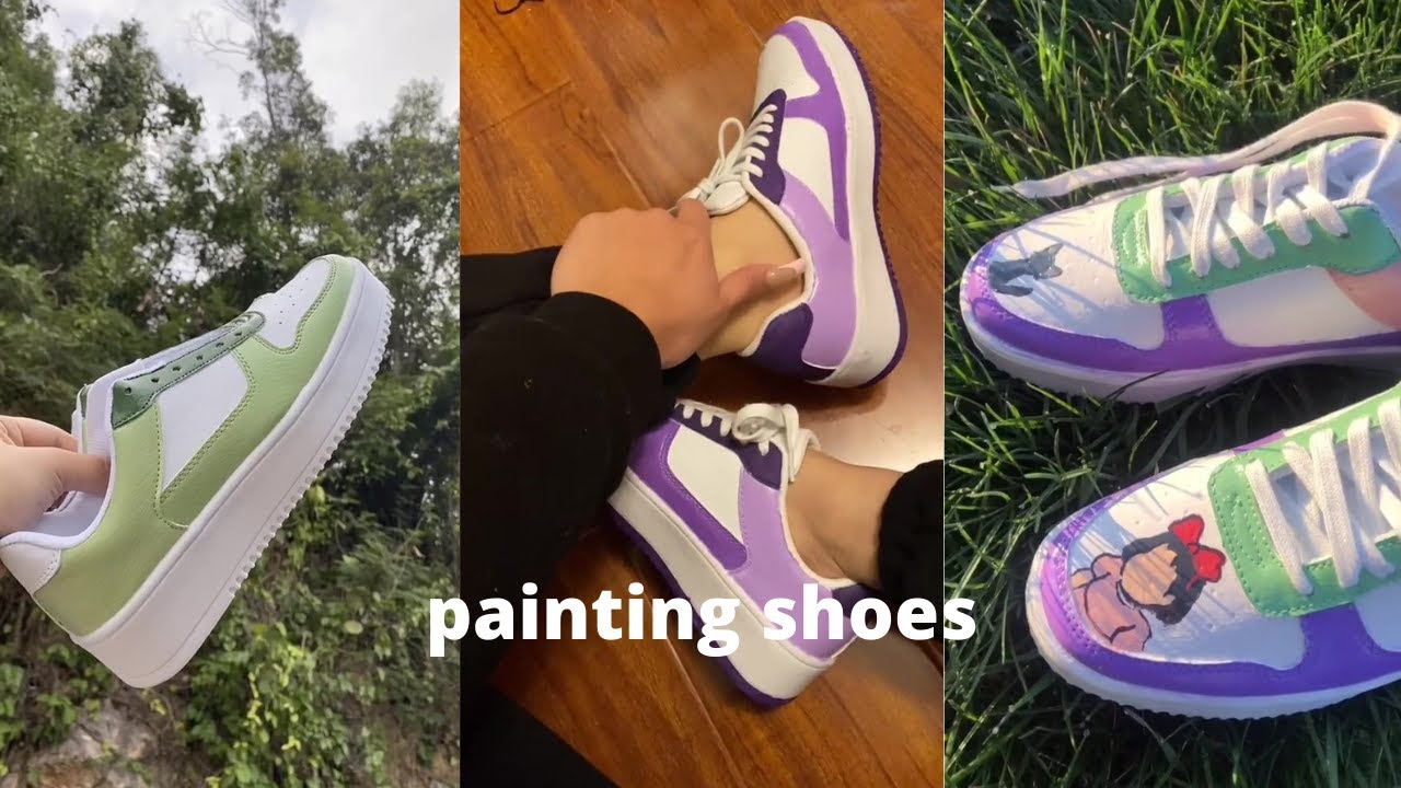 painting shoes (tiktok compilations)