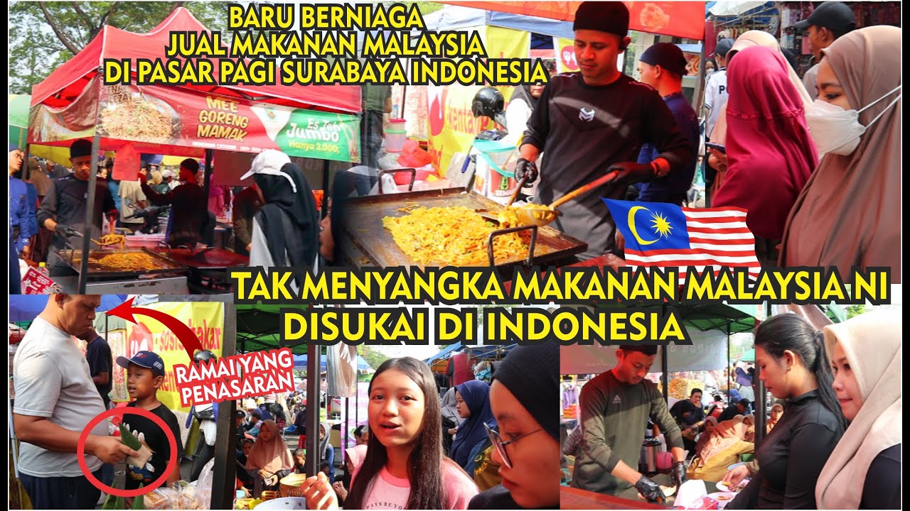 RAMAI YANG PENASARAN! MAKANAN MALAYSIA MEE GORENG MAMAK & ROTI CANAI DIMINATI DI SURABAYA INDONESIA