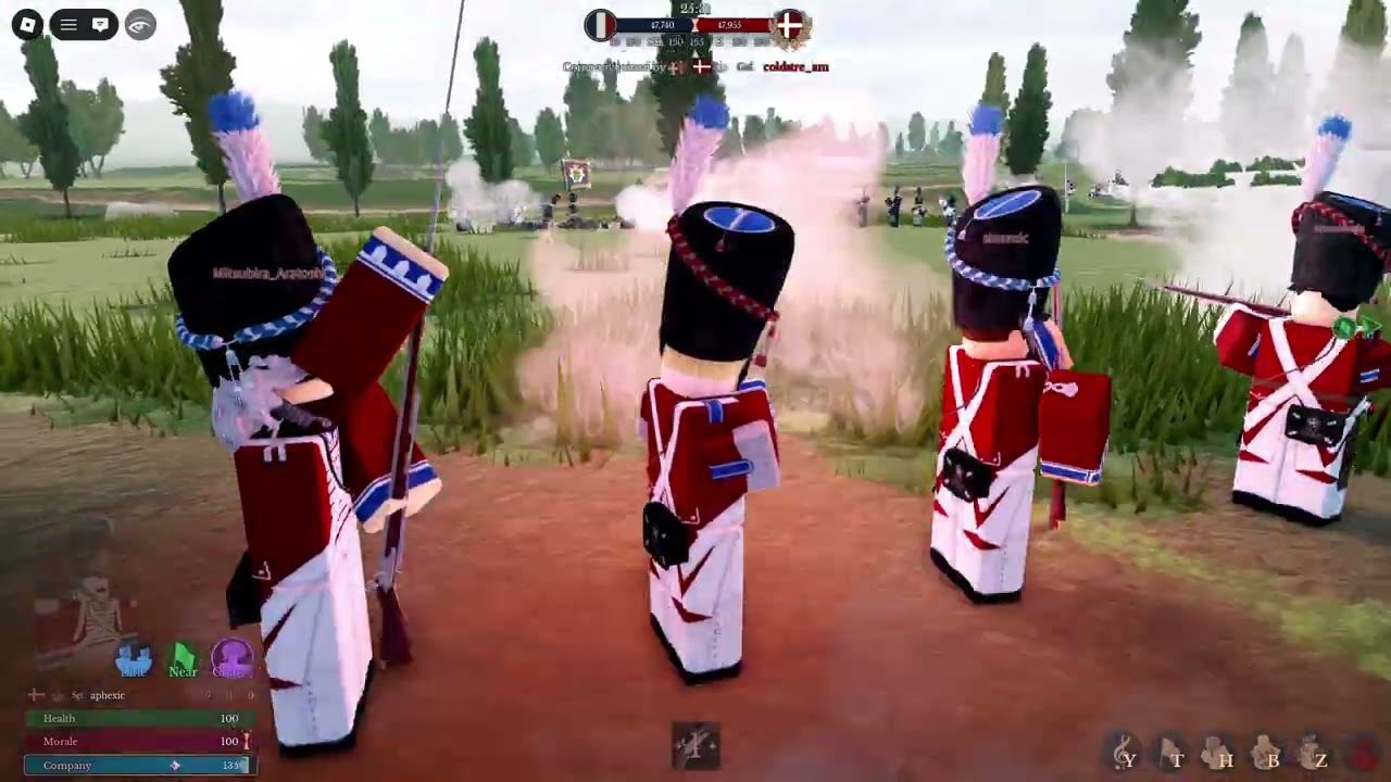 Napoleonic Wars Roblox | Danish Guard + 4pp vs Saxony