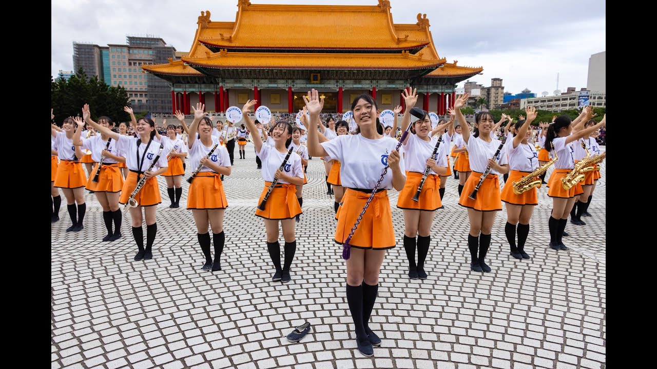 (多視角4K完整版)20221009橘高校吹奏樂部（Kyoto Tachibana SHS Band)兩廳院廣場三校交流演出