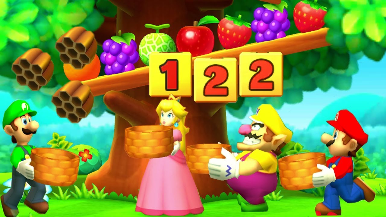 Mario Party The Top 100 MiniGames Peach Vs Mario Vs Luigi Vs Wario (Master CPU)