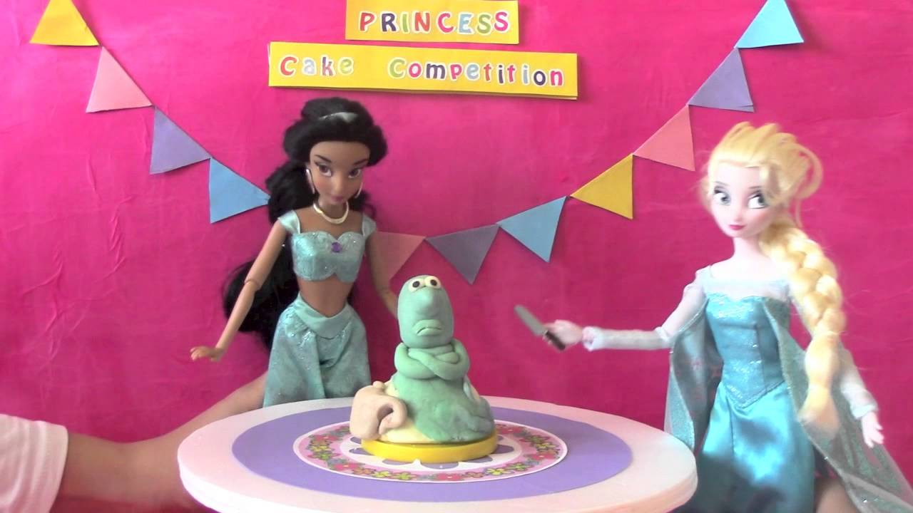 Disney Princess Dolls Cake Challenge - Elsa, Anna Frozen Dolls & All Disney Princesses