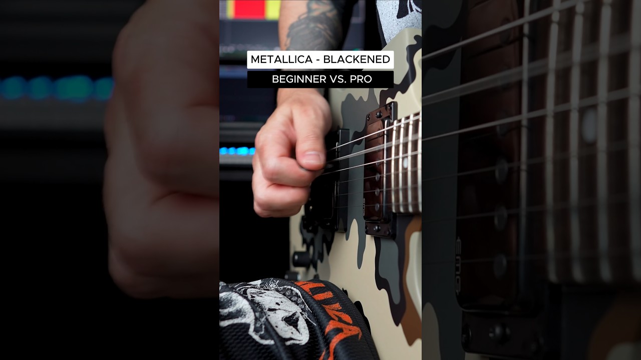 Beginner vs. Pro: Blackened 🎸 How would YOU play it? #metal