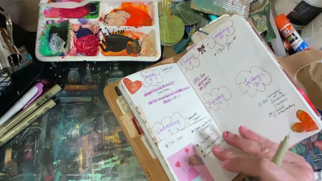 Plan With Me + Art Night Snippet 💕