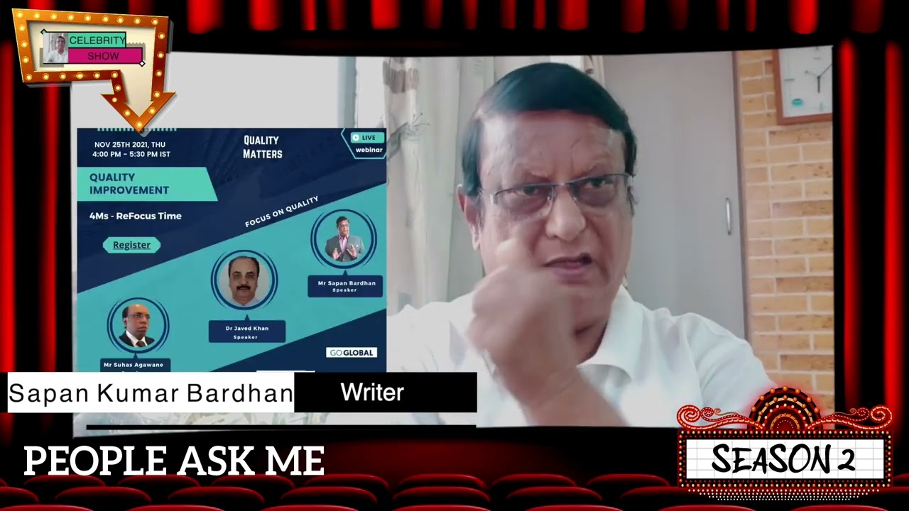Sapan Kumar Bardhan | Author of Unfolding Success | Shares his views on People Ask Me | Season 2