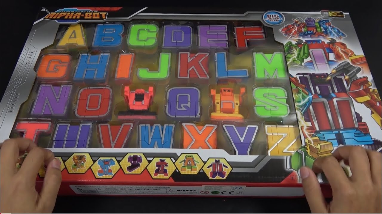 [🐶toy asmr🐶]Unboxing and Review Alphabet A-Z Robot Transformers 피젯보드 No talking Review