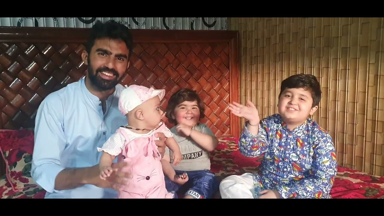 Mare Pyare Shezadi Beti Haleema Hoorain with Cute Umer Shah