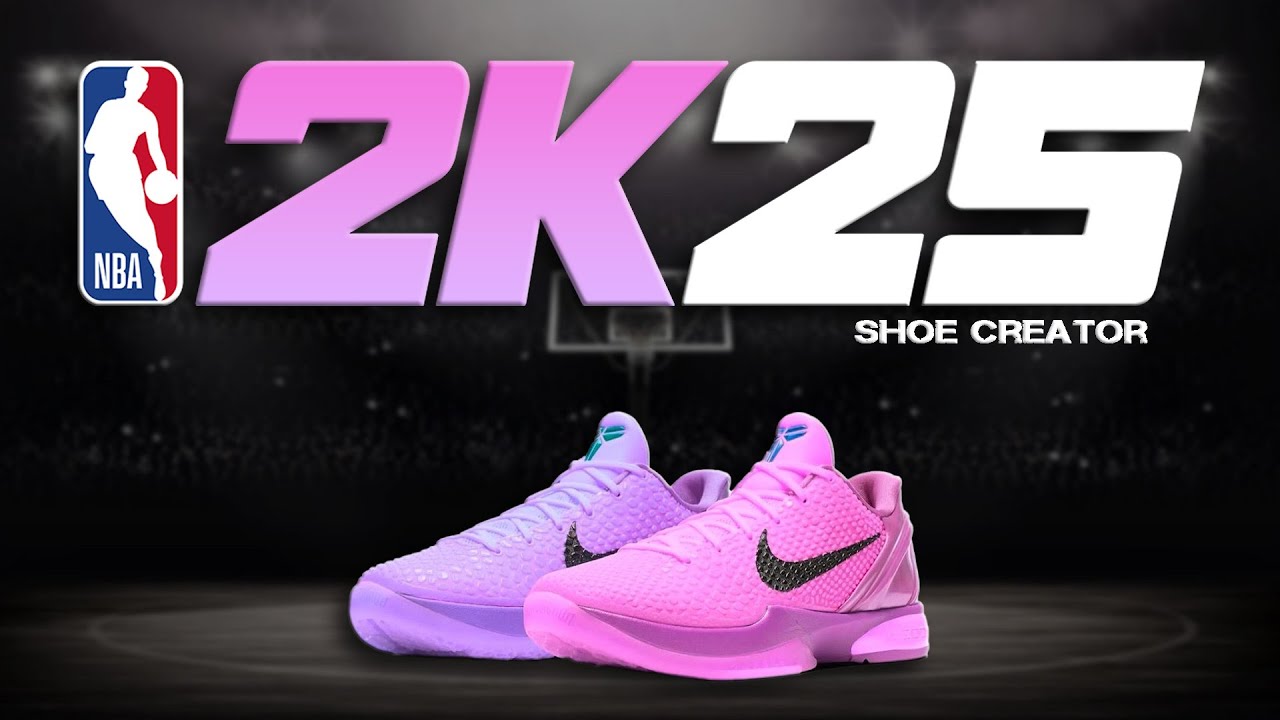 NBA 2K25 Shoe Creator - How to make Kobe 6 'Cotton Candy' (Left & Right Shoe)