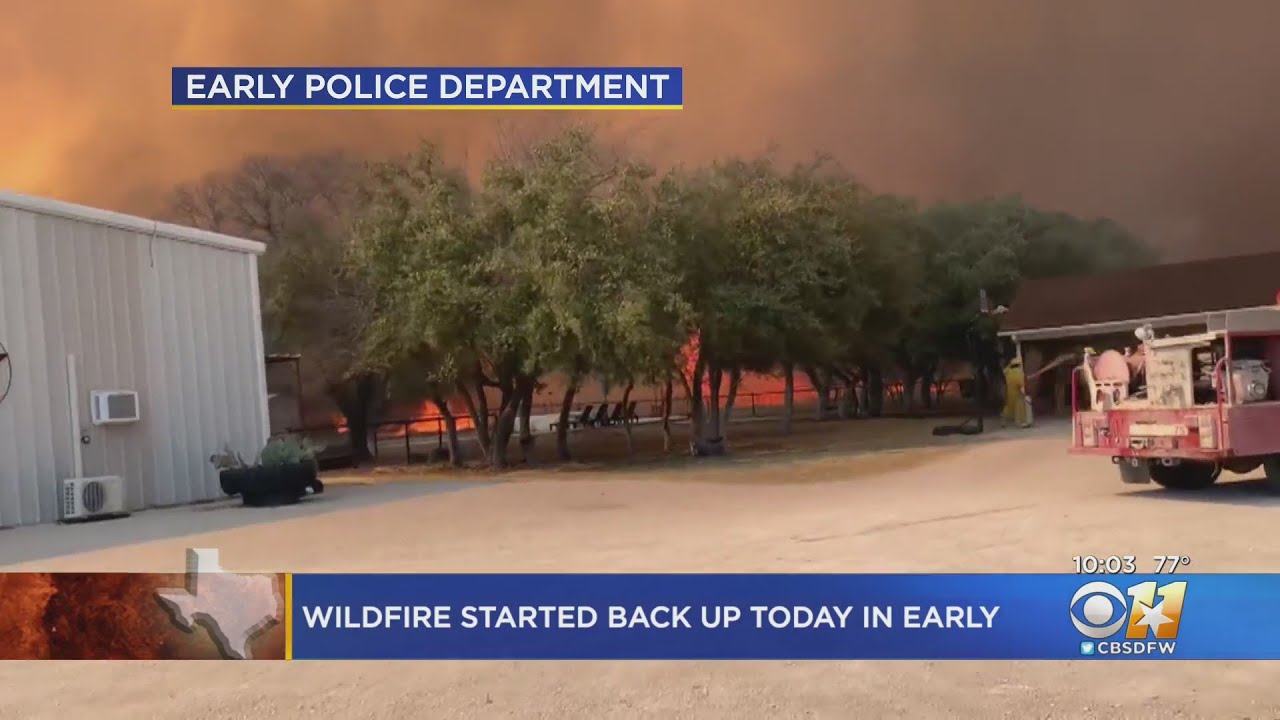 Multiple Wildfires Reignite Across North Texas