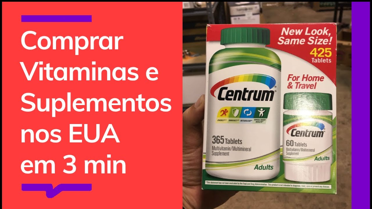 Como comprar VITAMINAS E SUPLEMENTOS nos EUA em 3 min e receber em 20 dias