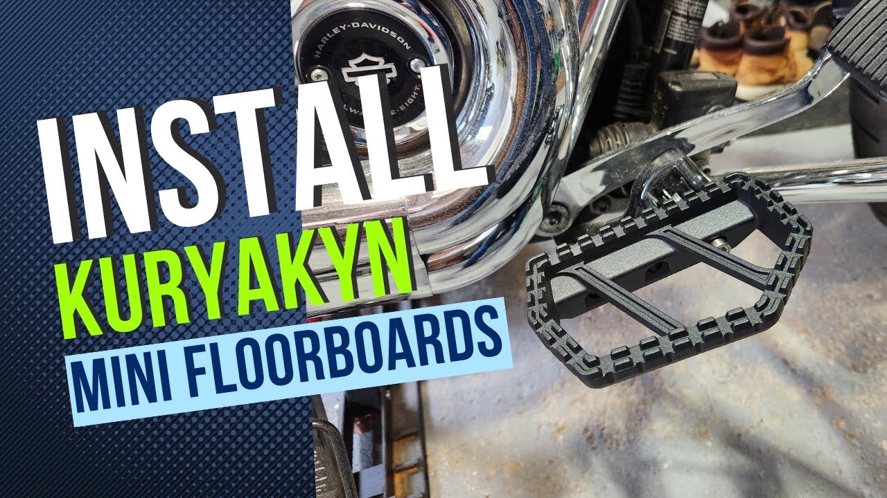 Подножки Kuryakyn Riot Mini | Установка | Harley Davidson Softail | Водитель | Пассажир