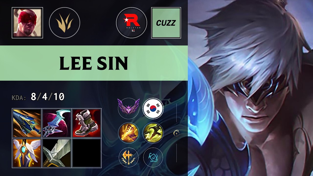 (KT Cuzz) Lee Sin Jungle vs Naafiri (Dread) - KR Master Patch 26.14