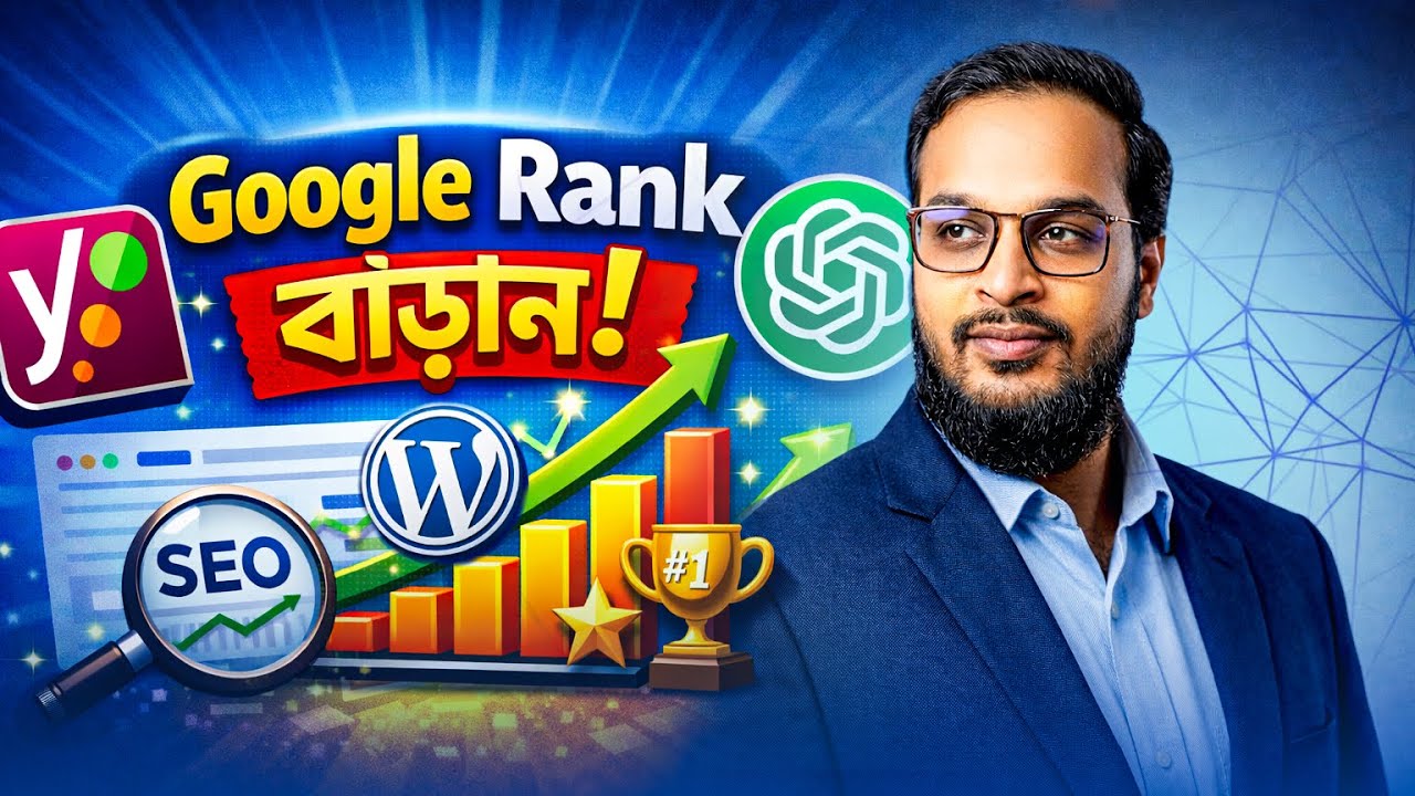 Yoast SEO + AI Tutorial Bangla 🤖 Google Rank বাড়ানোর Smart Way (2026)