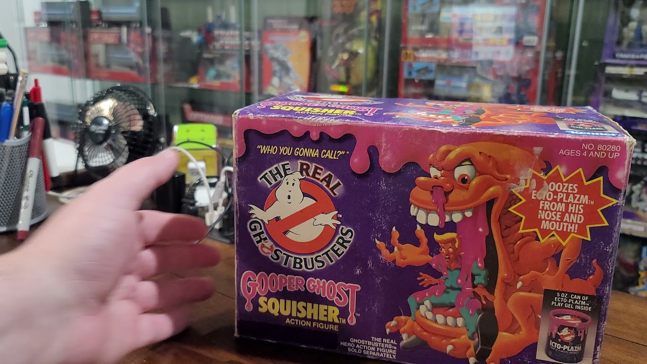 Kenner The Real Ghostbusters Squisher Gooper Ghost new in box. Variant? Should I open? :)