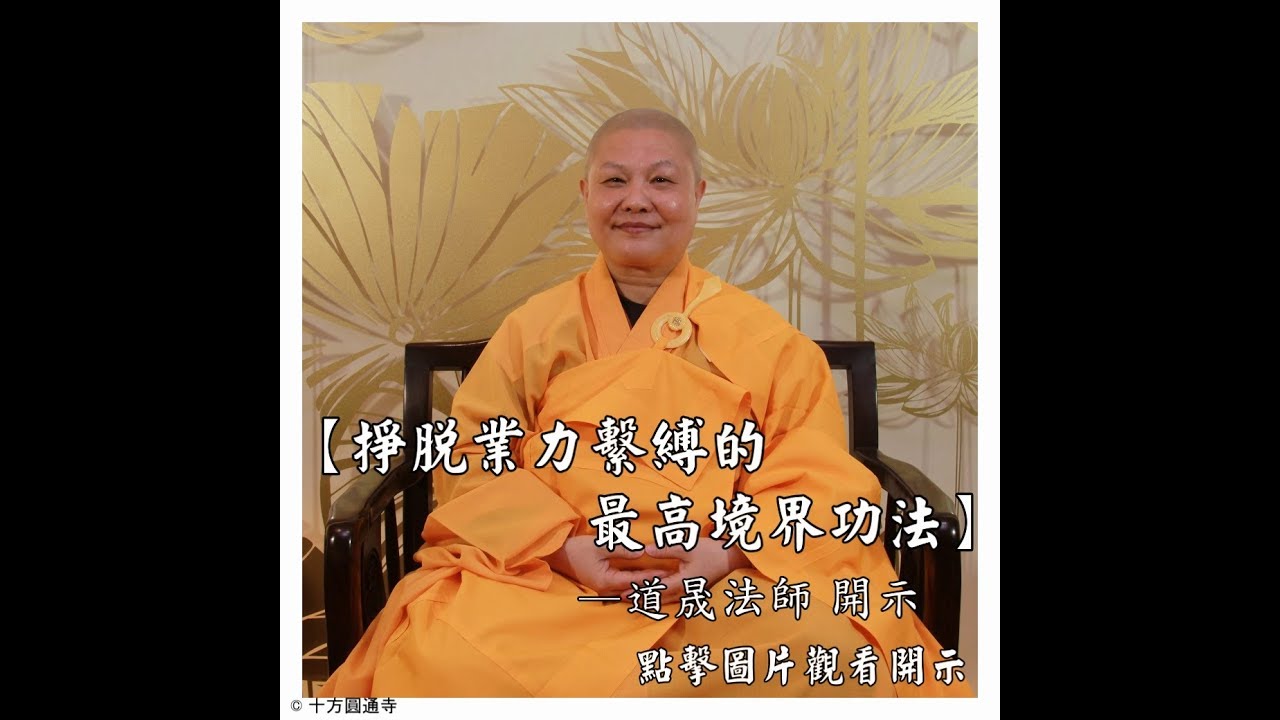 【掙脫業力繫縛的最高境界功法】《字幕版》十方圓通寺 道晟法師 開示