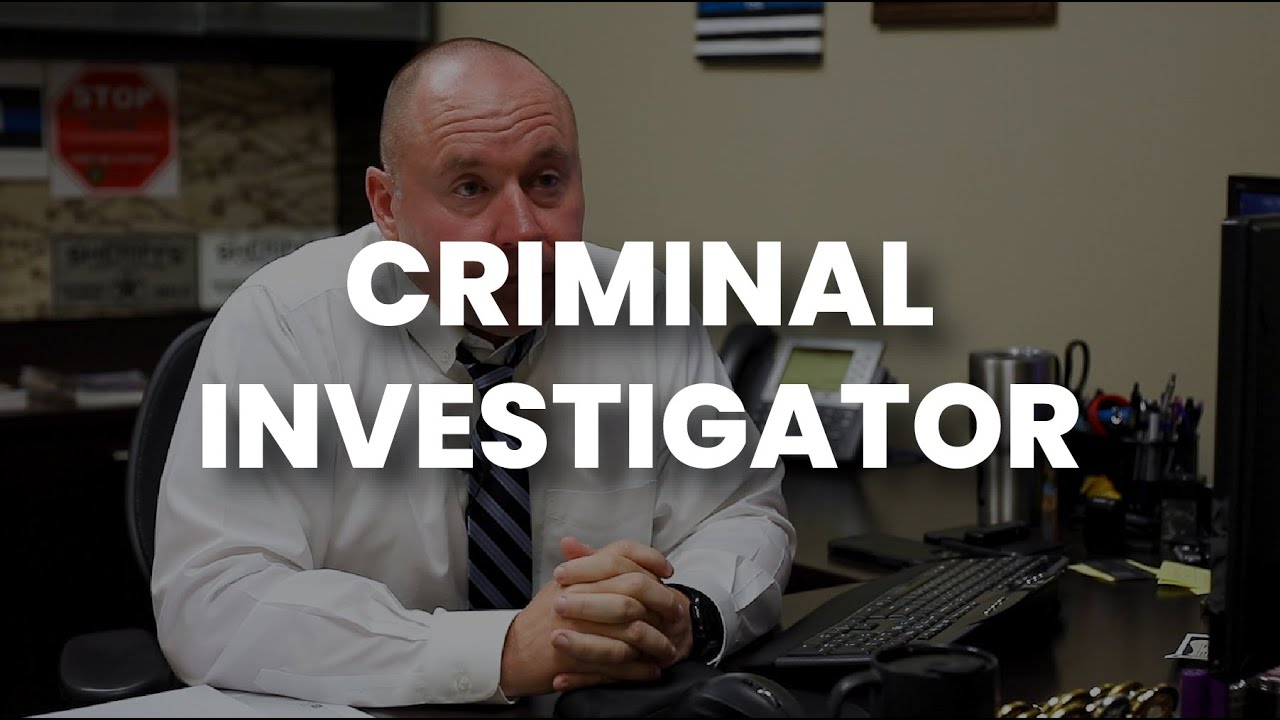 TRAILER: Career as a Criminal Investigator