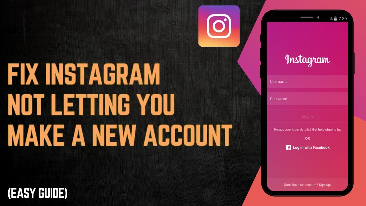Как исправить проблему с невозможностью создания новой учетной записи в Instagram