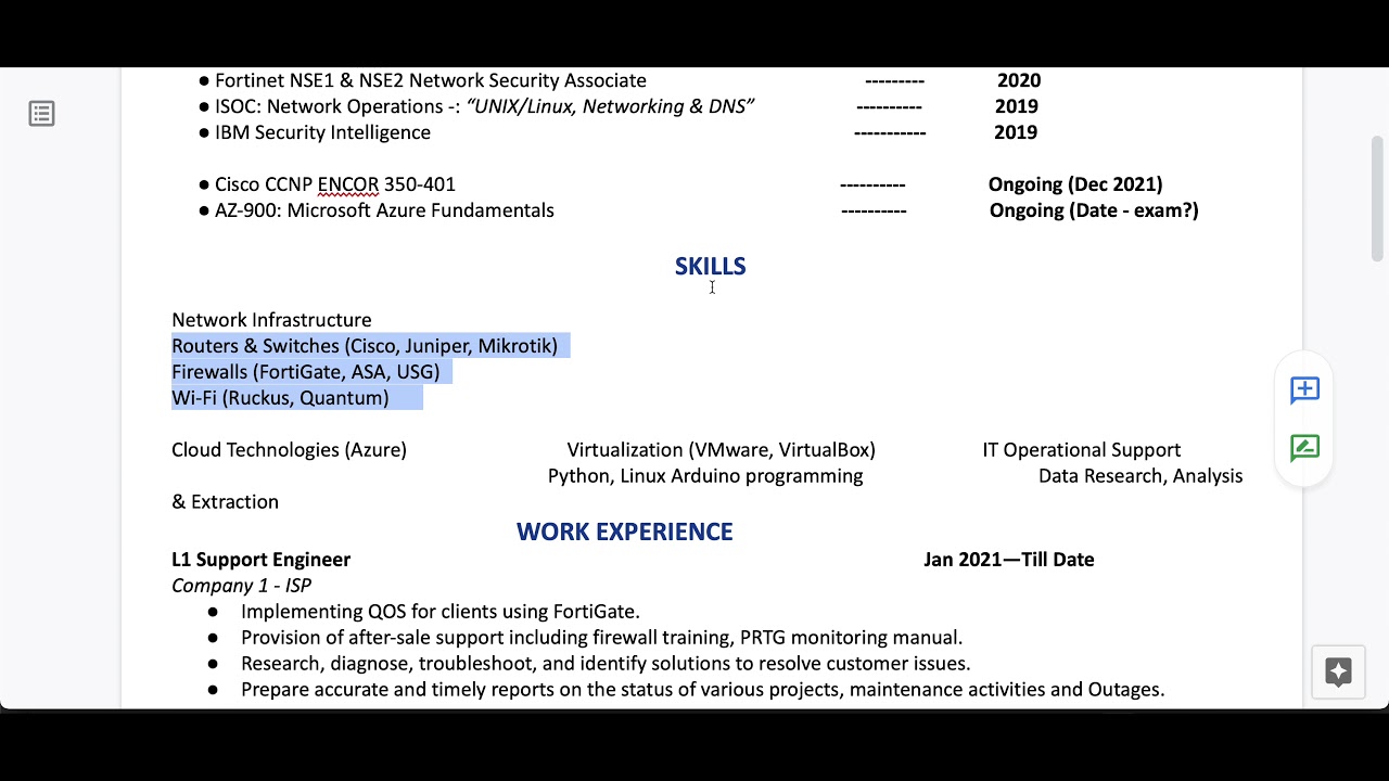 IT Resume Makeover #33 - This one was pretty good!
